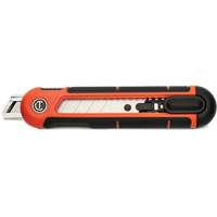 18mm Snap Off Blade Retractable Knife, Steel, Plastic Handle Mukwa Safety Services