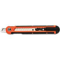 9mm Snap Off Blade Retractable Knife, Steel, Plastic Handle Mukwa Safety Services