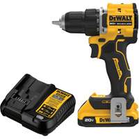 Ensemble visseuse-perceuse sans fil et sans balai ATOMIC COMPACT SERIES, Lithium-ion, 20 V, Mandrin 1/2" Mukwa Safety Services