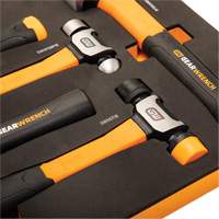 Mixed Hammer Set in Foam Storage Tray, 5 Pieces Mukwa Safety Services