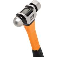 Ball Pein Hammer, 16 oz. Head Weight, Plain/Polished Face, Fibreglass Handle Mukwa Safety Services