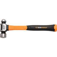 Ball Pein Hammer, 24 oz. Head Weight, Plain/Polished Face, Fibreglass Handle Mukwa Safety Services