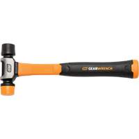 Soft Face Hammer, 16 oz. Head Weight, Plain Face, Solid Steel Handle, 12-1/4" L Mukwa Safety Services