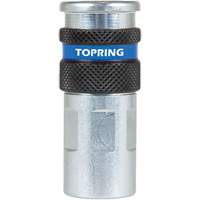 QUIKSILVER 2 Industrial Quick Coupler, Zinc-Plated Steel, 1/4", Female NPT, 362 PSI Mukwa Safety Services