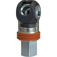TOPQUIK SC Industrial Swing Quick Coupler, Nickel-Plated Steel, 3/8", Female NPT, 360 PSI Mukwa Safety Services