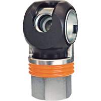 TOPQUIK SC Industrial Quick Coupler, Nickel-Plated Steel, 1/2", Female NPT, 359 PSI Mukwa Safety Services