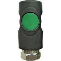 TOPQUIK S1 Ultraflo 7.8 mm Quick Coupler, Polyester Composite/Stainless Steel, 1/4", Female NPT, 174 PSI Mukwa Safety Services
