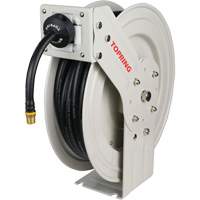 D&eacute;vidoir de tuyau &agrave; rappel automatique &agrave; bras simple de type L MAXREEL avec tuyau en caoutchouc, Air, 3/8" x 50', Tuyau simple, 250 PSI Mukwa Safety Services