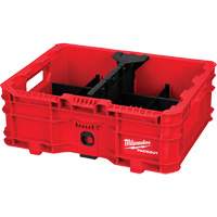 Bac &agrave; profil bas PACKOUT, 15" x 18-5/8" x 6-5/8", Noir/Rouge Mukwa Safety Services