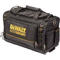 ToughSystem&reg; 2.0 Dirt Repellent Jobsite Tool Bag, 1680 Denier, 50 Pockets, Black/Yellow Mukwa Safety Services