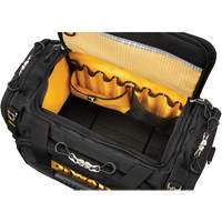 ToughSystem&reg; 2.0 Dirt Repellent Jobsite Tool Bag, 1680 Denier, 50 Pockets, Black/Yellow Mukwa Safety Services