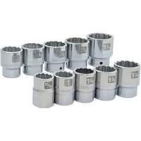 12-Point SAE Socket Set, 10 Pcs, 3/4" Drive Size Mukwa Safety Services