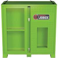 Ventilated Onsite PPE Storage Cabinet, Steel, High-Visibility Lime Green Mukwa Safety Services