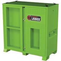 Ventilated Onsite PPE Storage Cabinet, Steel, High-Visibility Lime Green Mukwa Safety Services