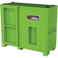 Onsite PPE Storage Cabinet, Steel, High-Visibility Lime Green Mukwa Safety Services