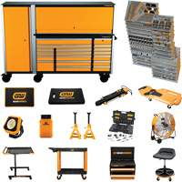 MEGAMOD Mechanics Tool Set in Premium Modular Foam Trays with Tool Storage & Shop Equipment, 1629 Pieces Mukwa Safety Services