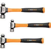 Ball Pein Hammers with Fiberglass Handles Set, 3 Pieces Mukwa Safety Services