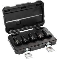 Metric Impact Bit Socket Set with Blow Mold Case, Hex, 3/4" Drive, 5 Pcs Mukwa Safety Services