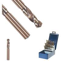 SST+ Wire Gauge Sized Drill Bit, 1/16", High Speed Steel, 3/8" Flute, 135° Point Mukwa Safety Services