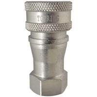 RACCORD HYDRAULIQUE FERMETURE 2 VOIES,3/8NPT,ACI, Laiton/Acier inoxydable Mukwa Safety Services