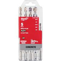 M/2 SDS-Plus Rotary Hammer Drill Bit Set, 5 Pieces, Carbide Mukwa Safety Services