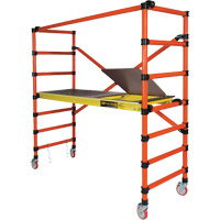 Mobile Work Scaffolding - Speedy Mobile Scaffolding, Fibreglass Frame, 79-1/2" D x 78" H Mukwa Safety Services