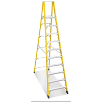 Escabeaux industriels robustes &agrave; plateforme (s&eacute;rie 6500), 12', Cap. De 300 lb Mukwa Safety Services