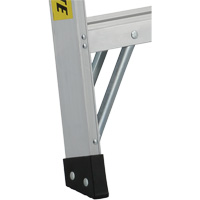 3400 Series Industrial Extra Heavy-Duty Step Ladder, 4', Aluminum, 300 lbs. Capacity, Type 1A Mukwa Safety Services