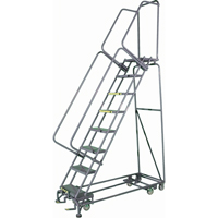 &eacute;chelles multidirectionelles, 12 marches, Largeur de la marche 24", Hauteur de la plateforme 120", Acier Mukwa Safety Services