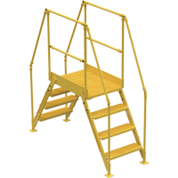 Crossover Ladder, 67 " Overall Span, 40" H x 24" D, 24" Step Width Mukwa Safety Services