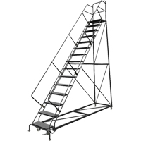 &eacute;chelles en angle de s&eacute;curit&eacute;, 15 marches, Perfor&eacute;, Inclinaison 50°, Hauteur 150" Mukwa Safety Services