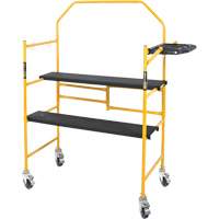 nsemble d'&eacute;chafaudage &agrave; montant de s&eacute;curit&eacute; & tablette pour outils de 4' Jobsite Series, Cadre Acier, 49-1/2" p x 57-3/4" h Mukwa Safety Services