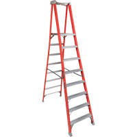 Industrial Heavy-Duty Pro Platform Stepladders (FXP1700 Series), 8', 300 lbs. Cap. Mukwa Safety Services