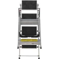 Tilt & Roll Step Stool Ladder, 4 Steps, 44.25" x 22.13" x 59" High Mukwa Safety Services
