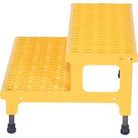Plate-forme ajustable Step-Mate, 2 marche(s), 23-13/16" la x 22-7/8" lo x 15-1/4" h, Capacit&eacute; 500 lb Mukwa Safety Services