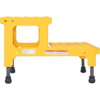 Plate-forme ajustable Step-Mate, 2 marche(s), 23-13/16" la x 22-7/8" lo x 15-1/4" h, Capacit&eacute; 500 lb Mukwa Safety Services