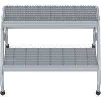 Escabeau en aluminium, 2 marche(s), 32-13/16" la x 24-9/16" lo x 20" h, Capacit&eacute; 500 lb Mukwa Safety Services