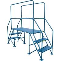 Crossover Ladder, 35-1/2" Overall Span, 31-1/2" H x 22" D, 22" Step Width Mukwa Safety Services