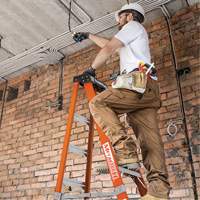 Step Ladder, 12', Fibreglass, 375 lbs. Capacity, Type 1AA Mukwa Safety Services