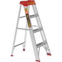 Step Ladder, 4', Aluminum, 200 lbs. Capacity, Type 3 Mukwa Safety Services