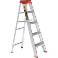 Step Ladder, 5', Aluminum, 200 lbs. Capacity, Type 3 Mukwa Safety Services