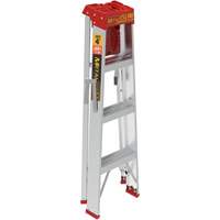 Step Ladder with Paint Tray, 4', Aluminum, 200 lbs. Capacity, Type 3 Mukwa Safety Services