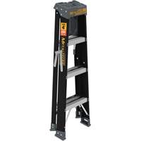 Step Ladder with Paint Tray, 4', Fibreglass, 250 lbs. Capacity, Type 1 Mukwa Safety Services