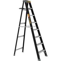 Step Ladder with Paint Tray, 8', Fibreglass, 250 lbs. Capacity, Type 1 Mukwa Safety Services