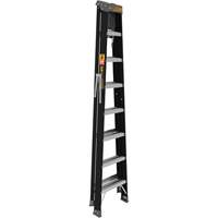 Step Ladder with Paint Tray, 8', Fibreglass, 250 lbs. Capacity, Type 1 Mukwa Safety Services