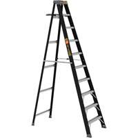 Step Ladder with Paint Tray, 10', Fibreglass, 250 lbs. Capacity, Type 1 Mukwa Safety Services