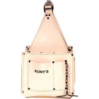 Porte-outils pour &eacute;lectricien et travaux d'entretien, Cuir, 17 pochettes, Beige Mukwa Safety Services