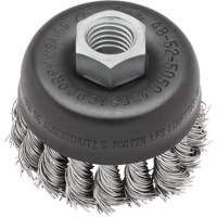 Brosse boisseau &agrave; fil nou&eacute;, 3" dia. x 5/8"-11 arbre Mukwa Safety Services