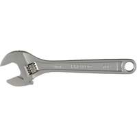 Adjustable Wrench With CLIK-STOP&reg;, 8" L, Plain Mukwa Safety Services