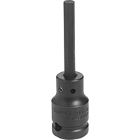 Impact Bit Socket, Hex, 12 mm x 3-1/4" L, 1/2" Drive Mukwa Safety Services